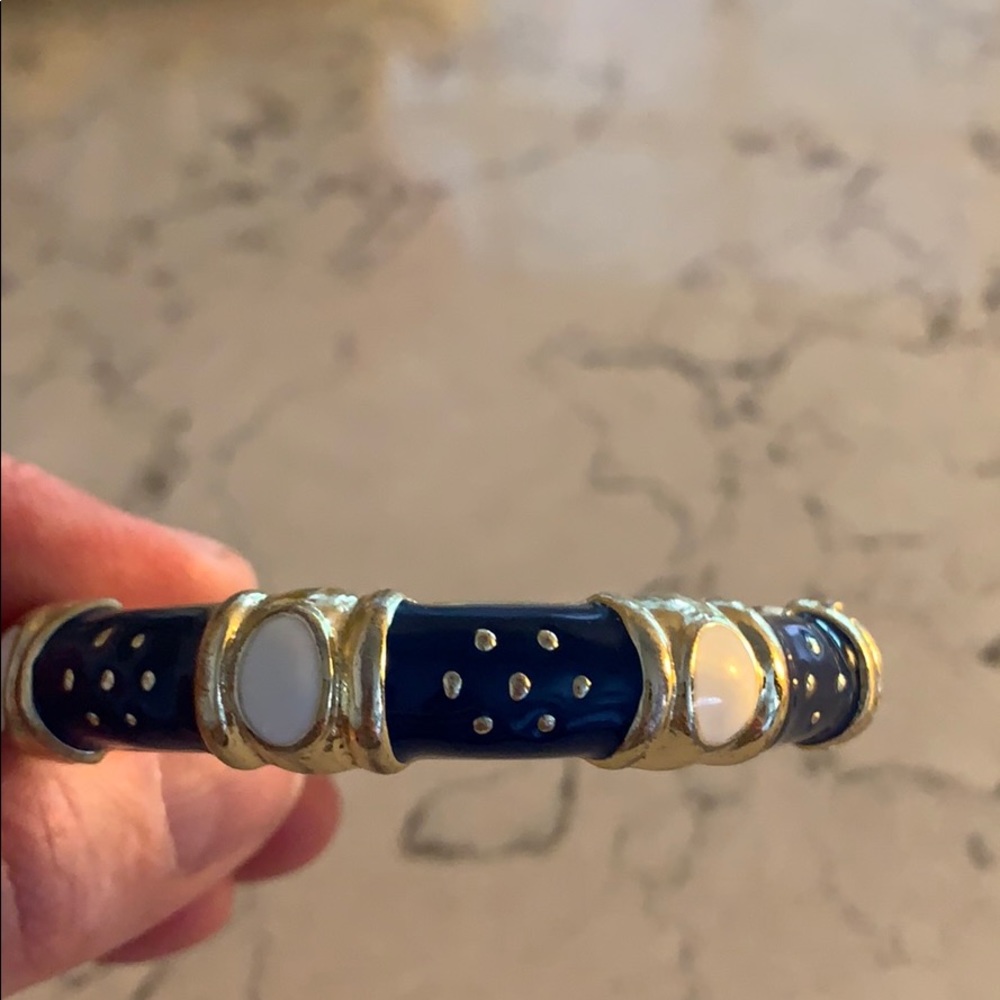 Fornash Enameled Hinged Bracelet